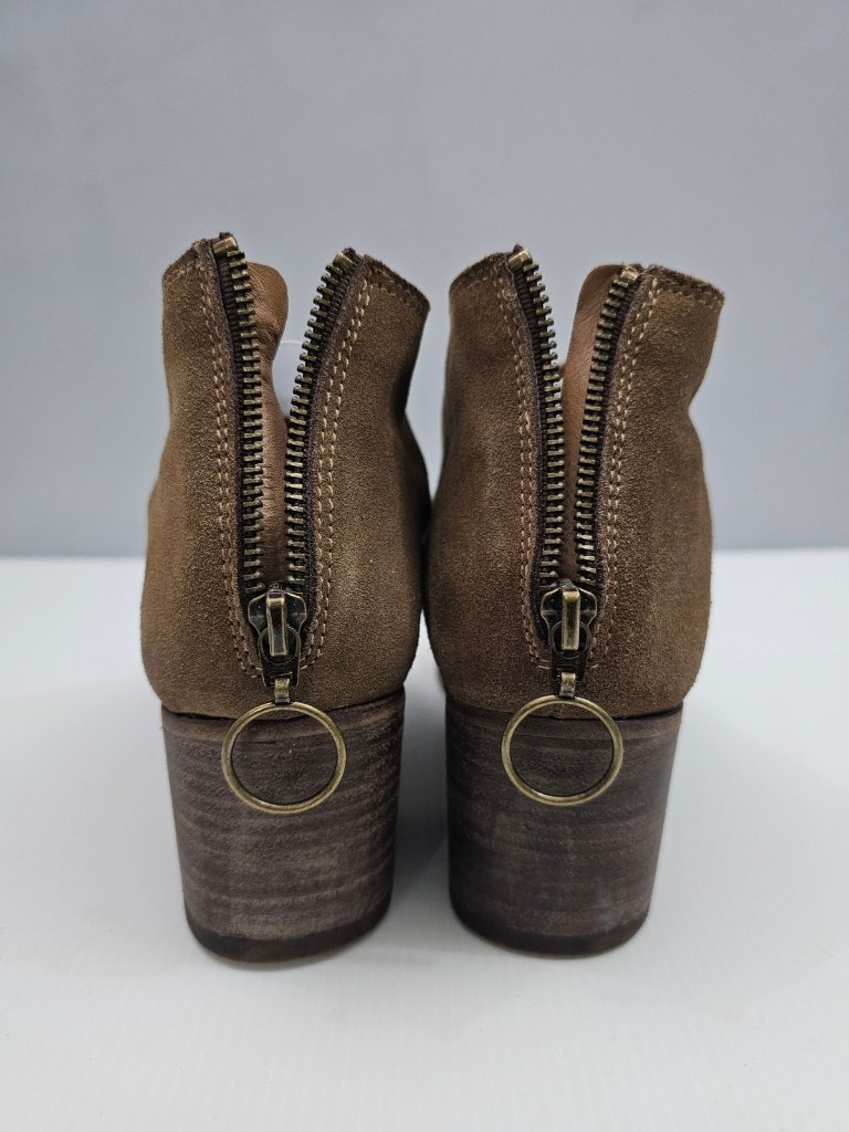 Beek Eaglet Ankle Boot Womens 8 Brown Suede Leather Western Slouchy Block Heel — image 7 of 8